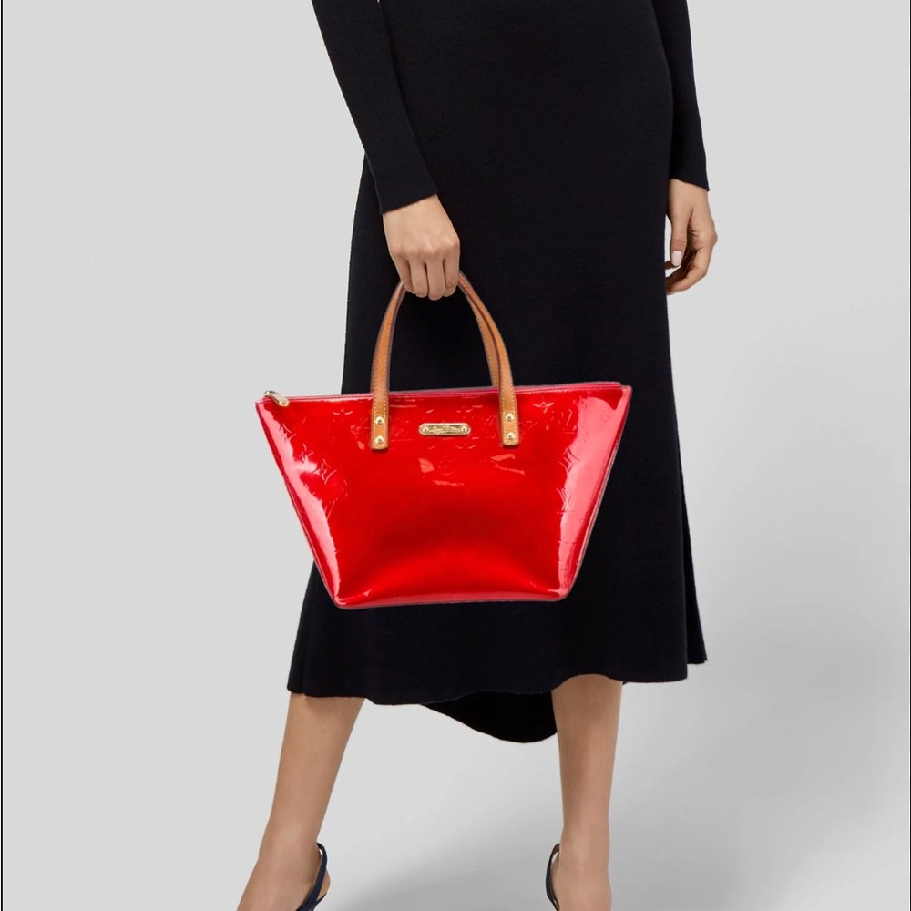 Louis Vuitton Red Patent Leather Tote